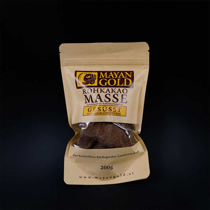 Bio Rohkakao Masse Gesüsst - 200g