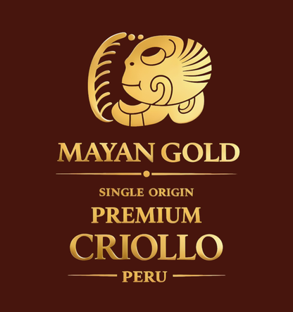 Mayan Gold Single Origin Criollo - Peru Etikett